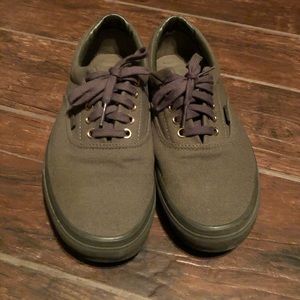 Army green vans Sz 8.5